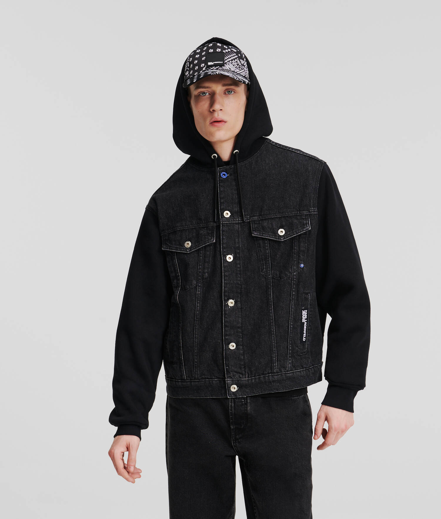 VESTE EN JEAN KLJ EN MATIÈRES MÉLANGÉES