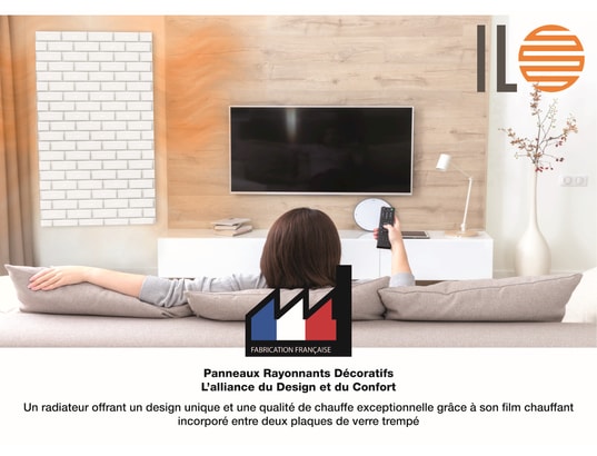 ILO - / radiateur soufflant mural / 1250w / +28 motifs/ extra plat...