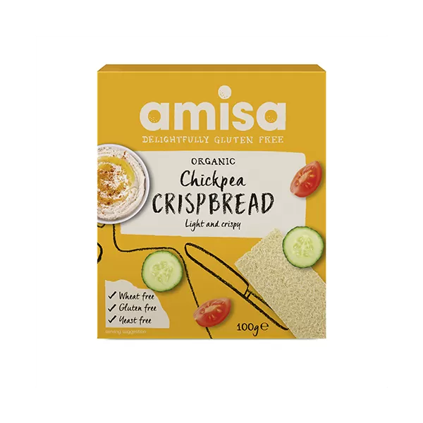 Amisa Knækbrød m. kikærter Ø - 100 g