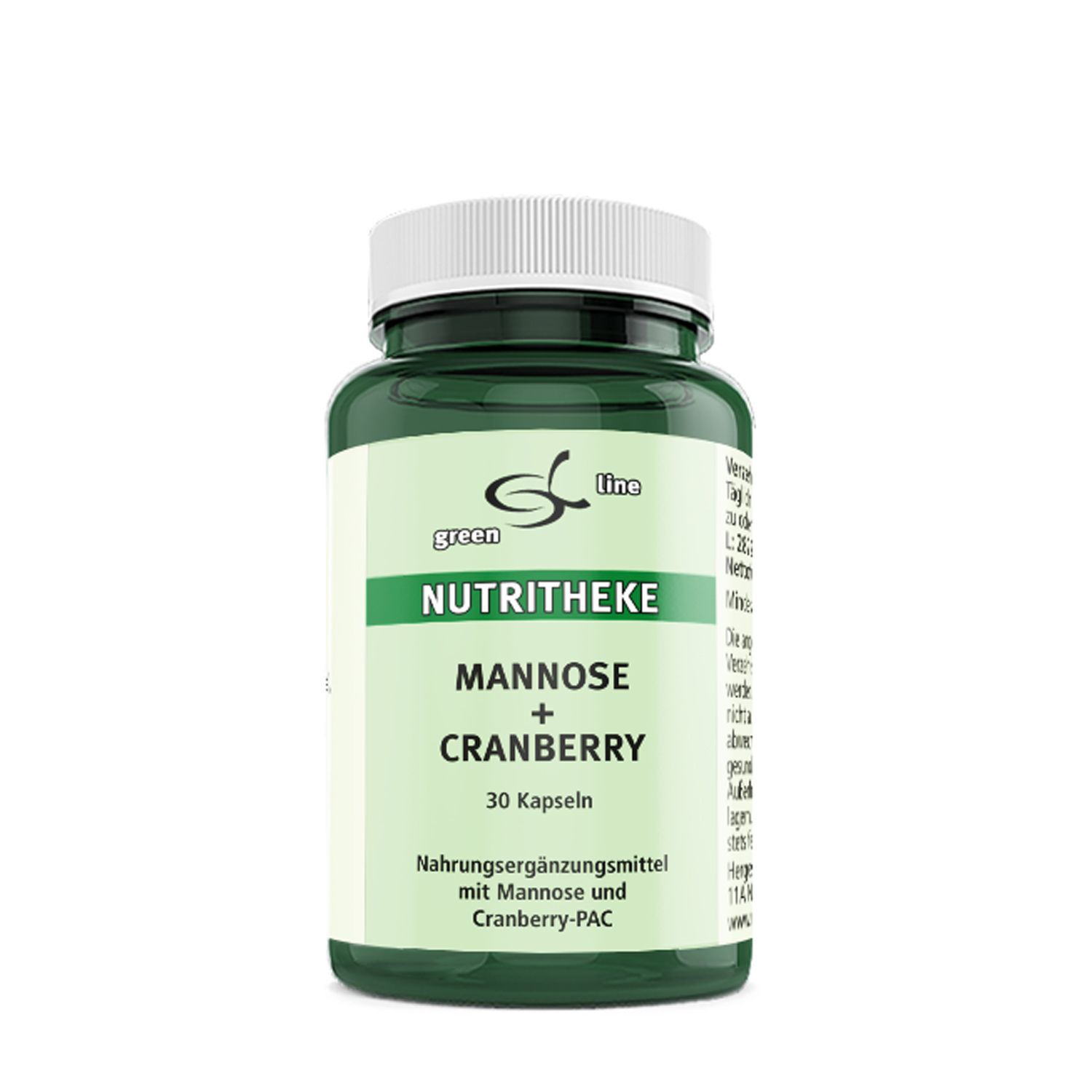 green line NUTRITHEKE Mannose + Cranberry