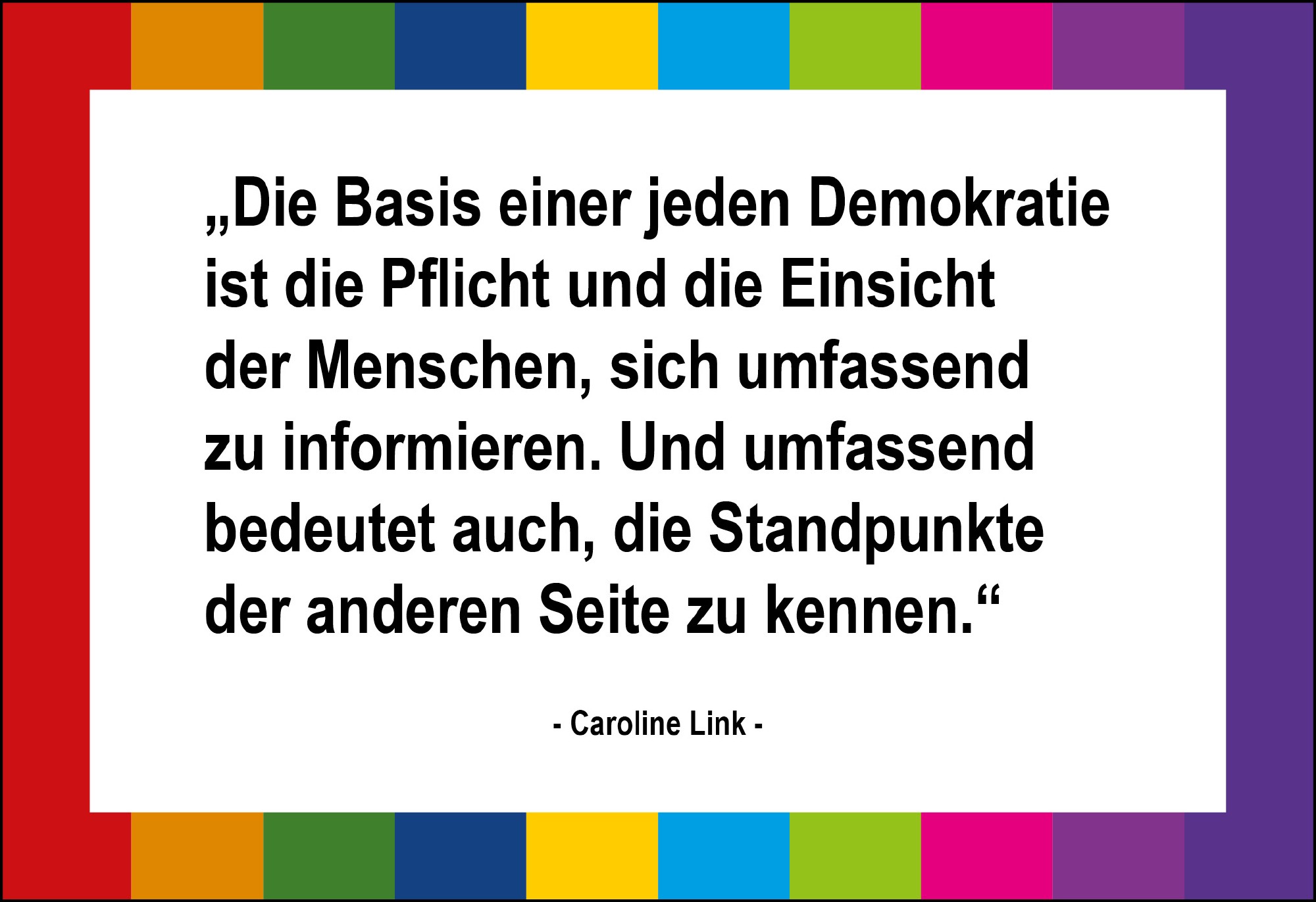 Postkarte 'Die Basis einer jeden Demokratie' günstig bestellen
