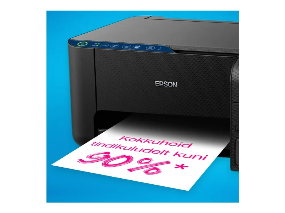 [OUTLET] - Epson L3251 - Multifunktionsprinter - farve - blækprinter - kan genopfyldes - A4 (210 x 297 mm) (original) - A4/Legal (medie) - op til 10 spm (udskriver) - 100 ark - Wi-Fi, USB - sort