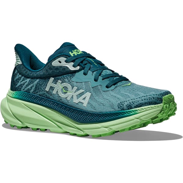 Chaussure trail HOKA ONE ONE CHALLENGER 7 W OCEAN MIST / LIME GLOW