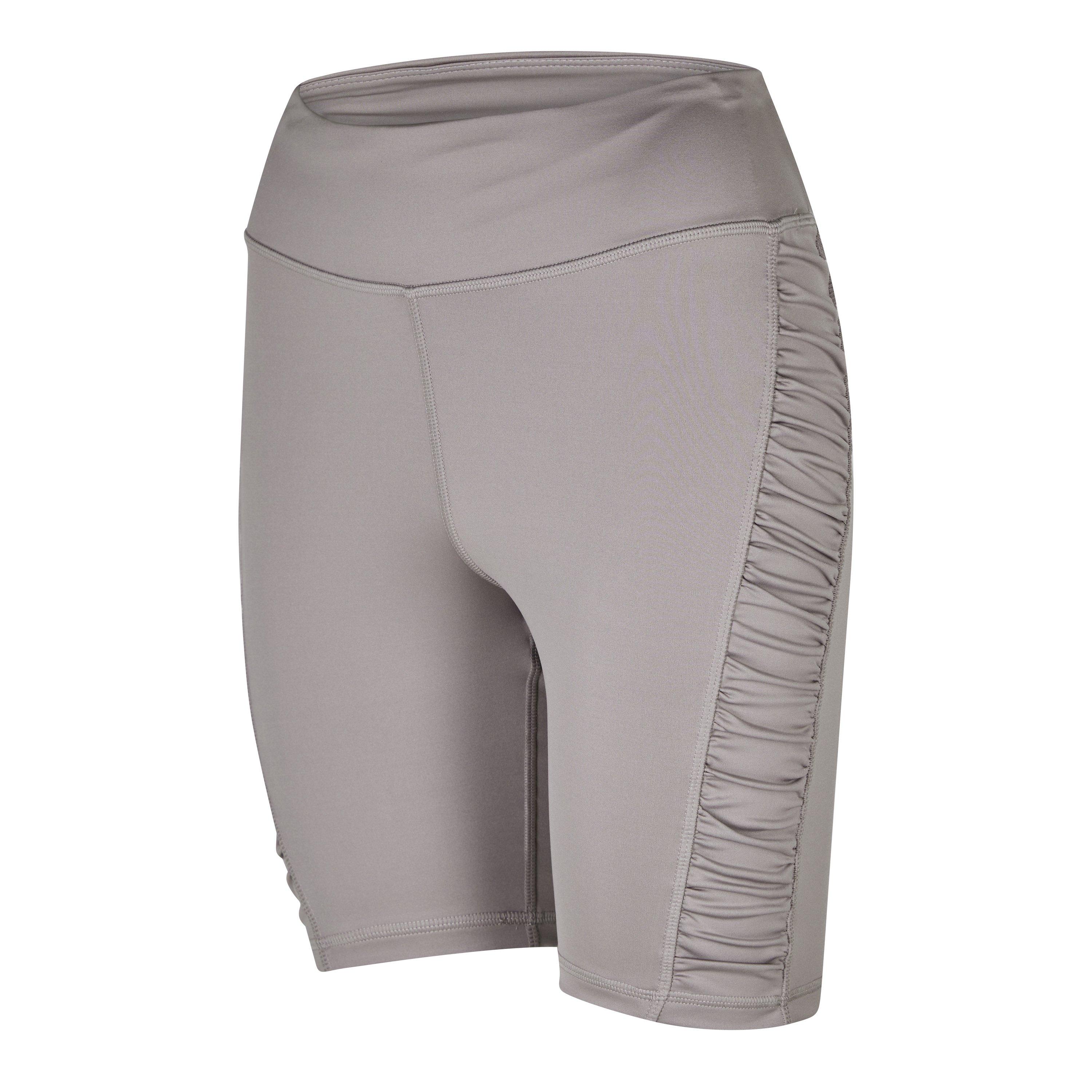 Reebok Studio Ruched High Rise Legging Shorts Womens Gym