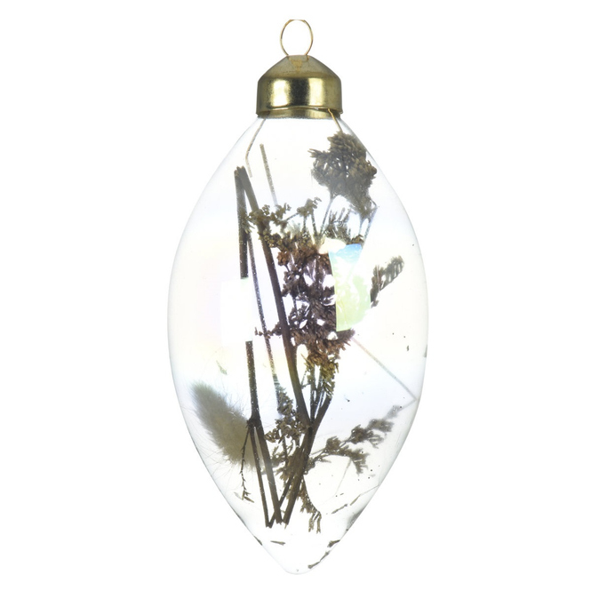 Christbaumkugel - Schleierkraut - aus Glas - Ø = ca. 8 cm - 1 Stück