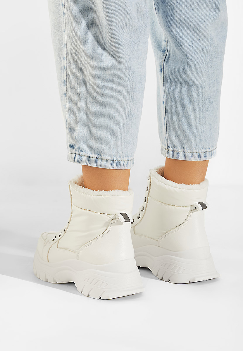 Baskets montantes blancs Macey