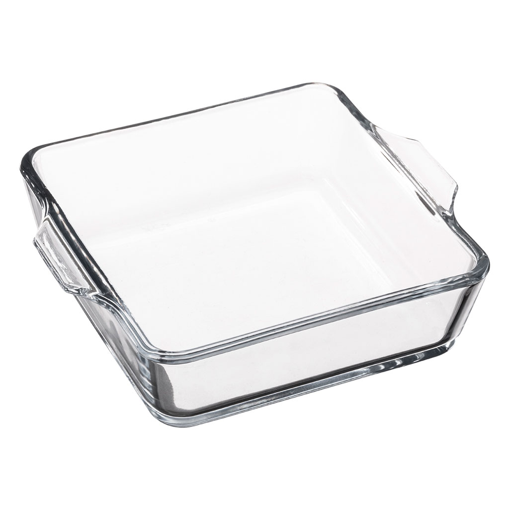 Mini plat carré four verre 15x13cm