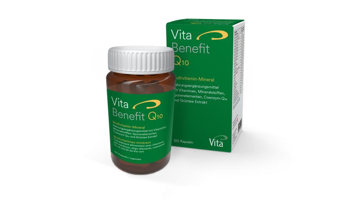 Vita Benefit Q10 120 KapselnVegane Nahrungsergänzung mit Coenzym Q10