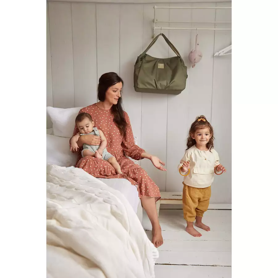 LÄSSIG Zwillingswickeltasche Green Label Twin Bag olive