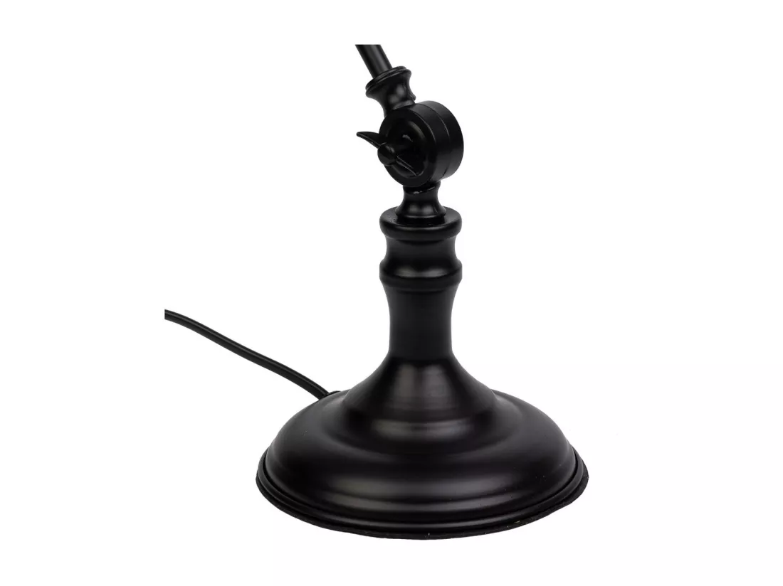 Lampe de bureau en métal noire 23x15x50h