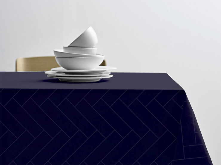 Södahl Dug Tiles Damask Indigo Indigo