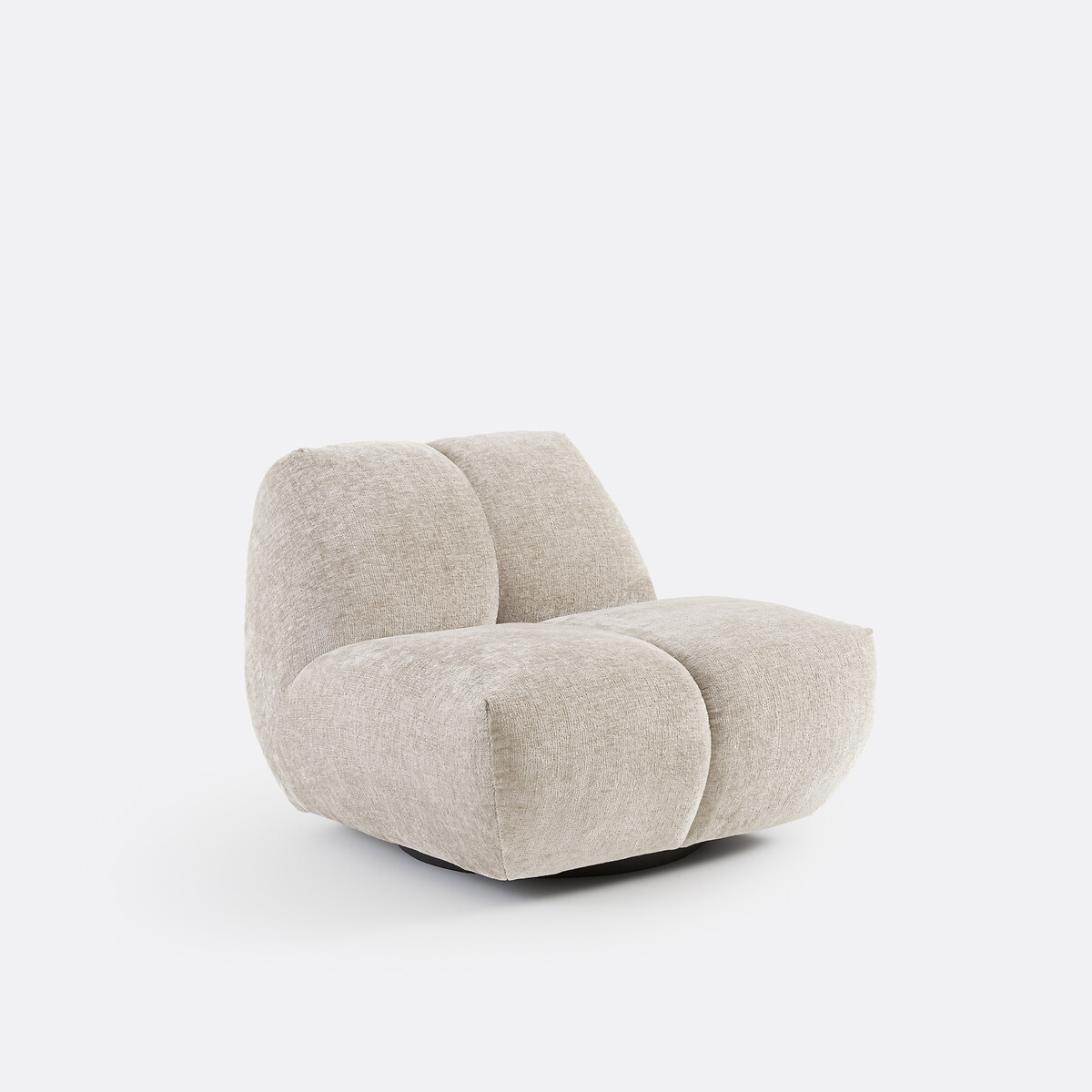 LA REDOUTE INTERIORS<br>Poltrona giratória, veludo grosso, Nuria