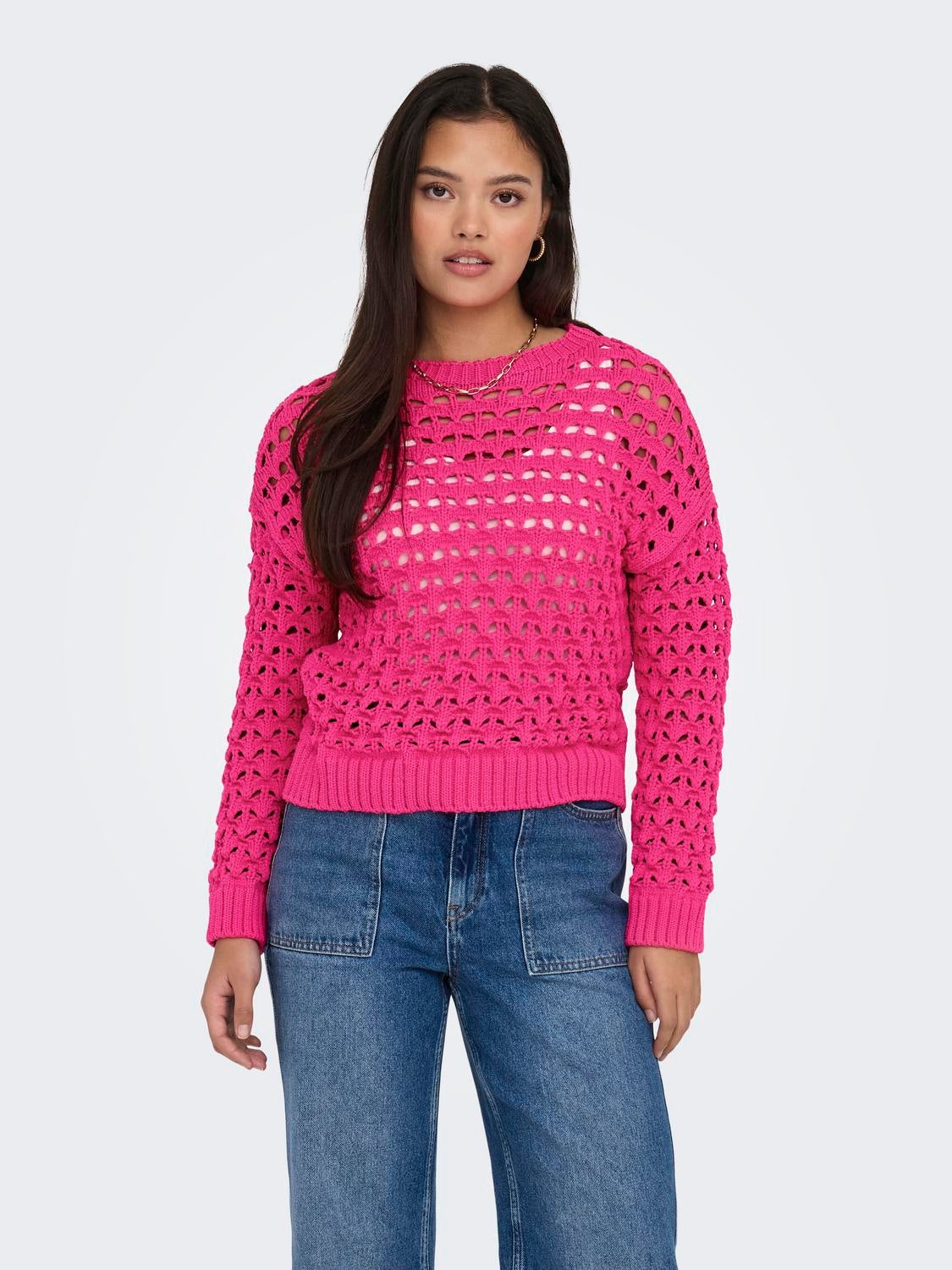 ONLLINDA Strickpullover Raspberry Rose