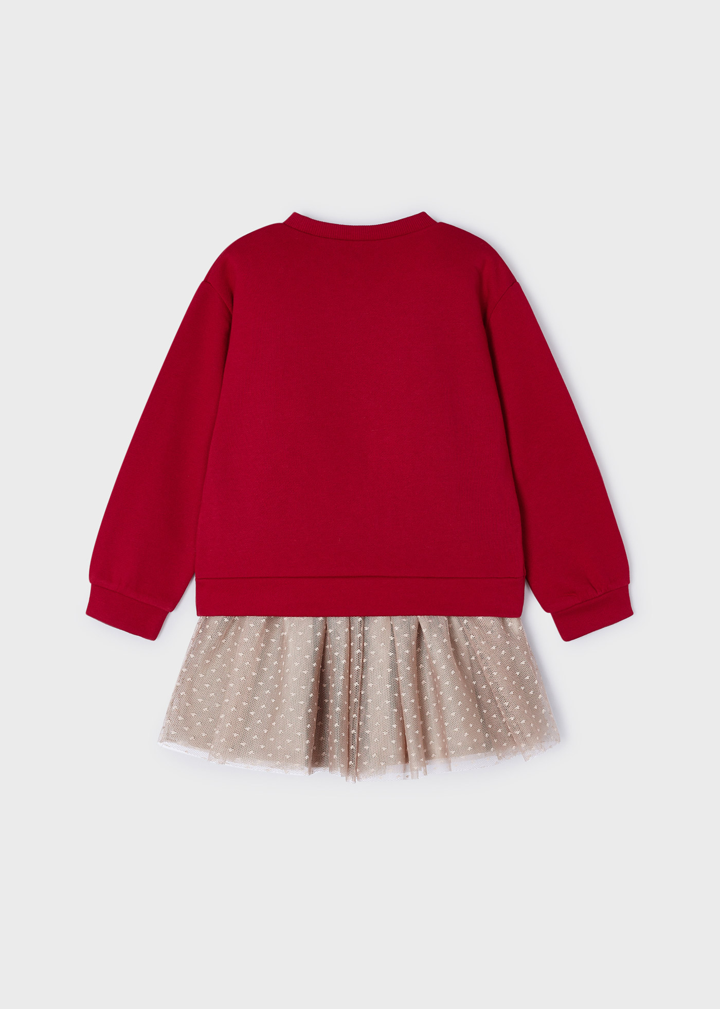 Conjunto de duas peças com saia de tule para meninas
