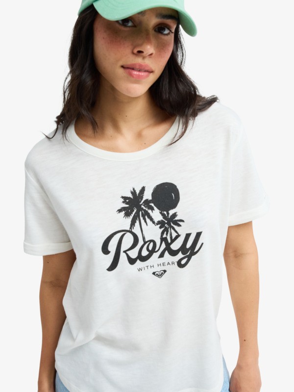 Oceanwave Regular Slub T-Shirt à manches courtes Blanc Femme