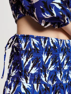 Saia longa franzida com estampa floral Tommy Hilfiger x Vacation