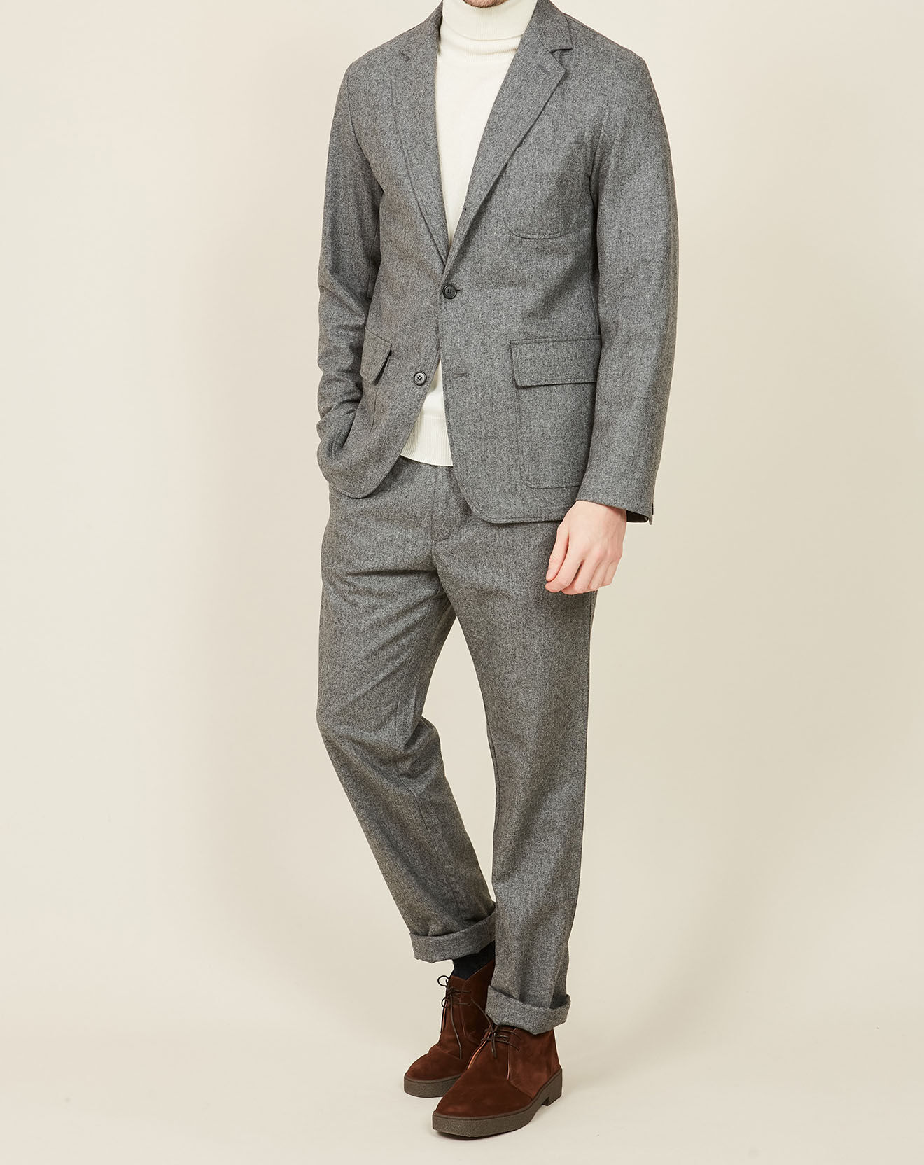 Hartford Veste 100% Laine Jess grise