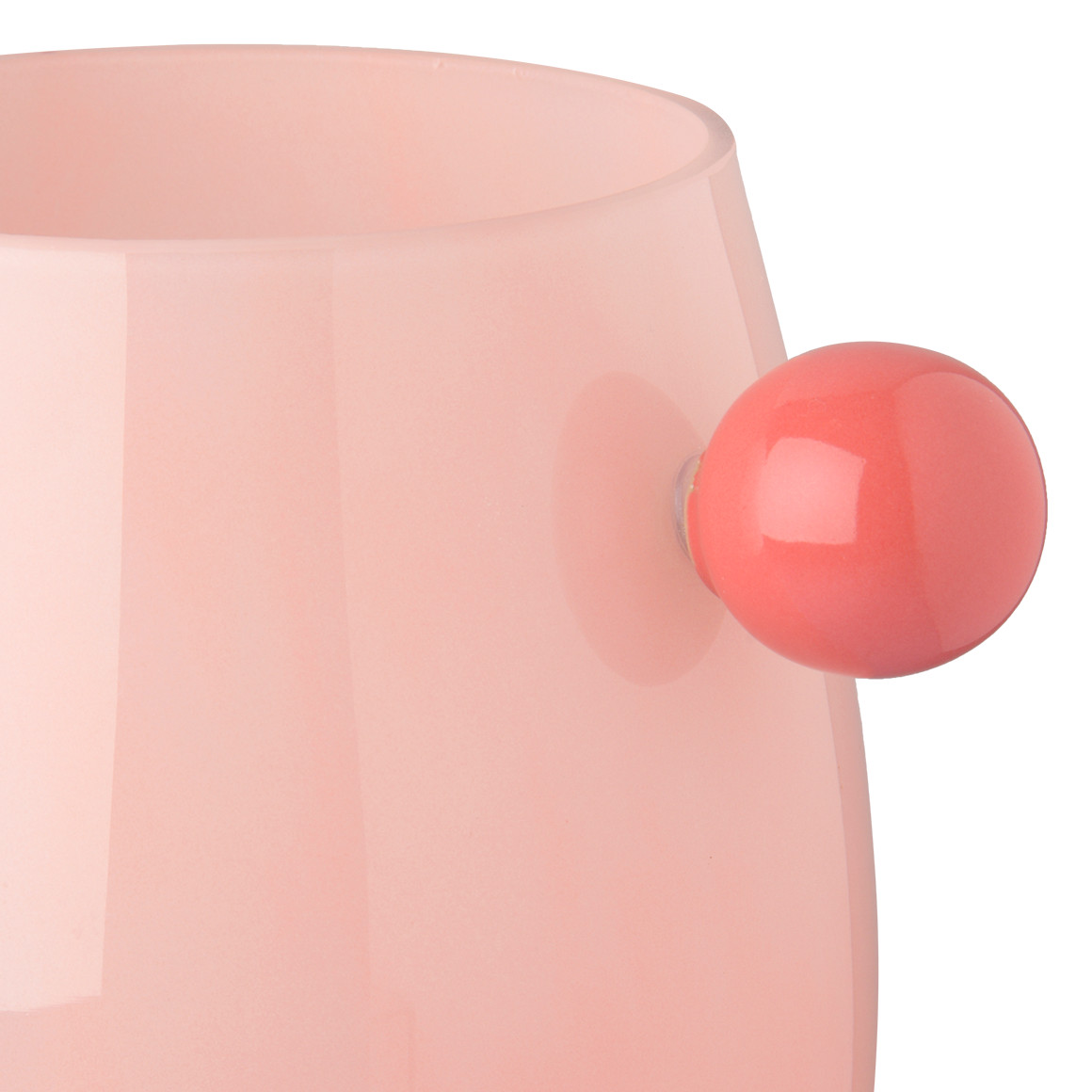 Große Vase mit Knubbel rosa / dunkelrosa