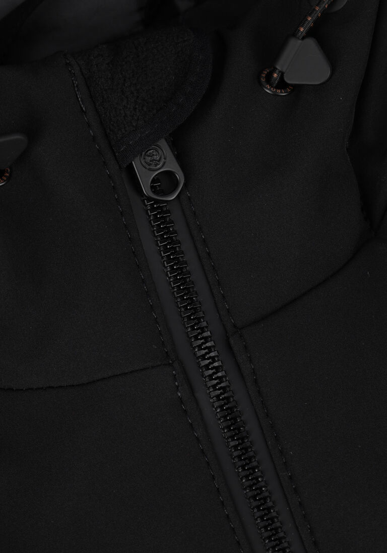 CAST IRON zwarte cast iron gewatteerde jas short jacket softshell zeroyon 2.0