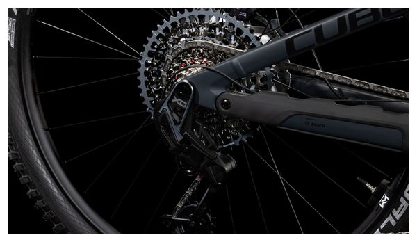 VTT Électrique Tout-Suspendu Cube Stereo Hybrid One44 HPC AT 800 Sram X0 Eagle AXS 12V 800 Wh 27.5'' Gris Carbon Noir 2025