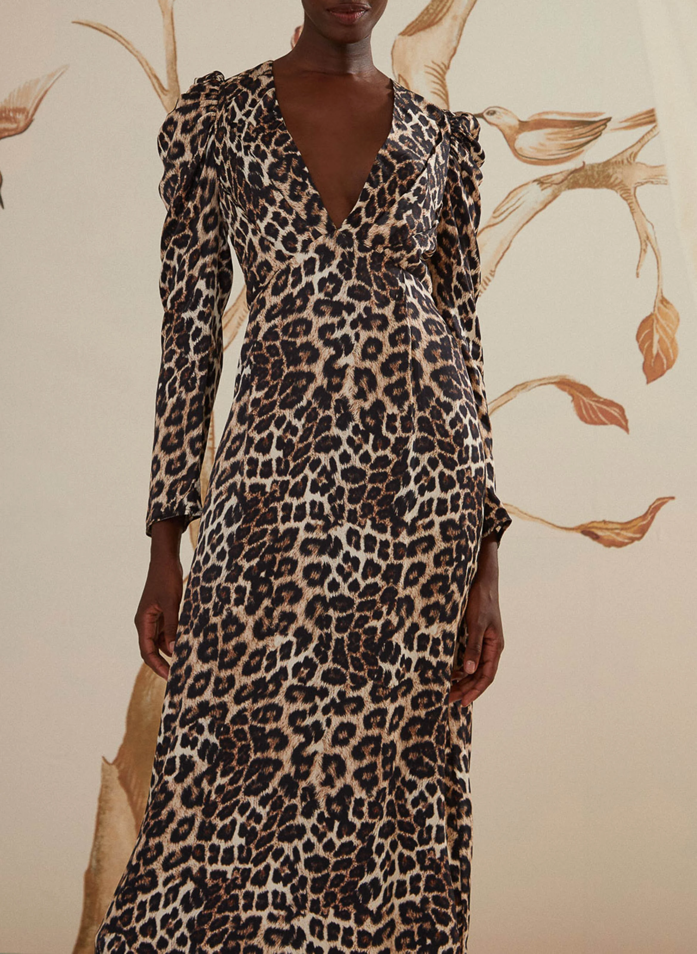 Robe léopard | Marron