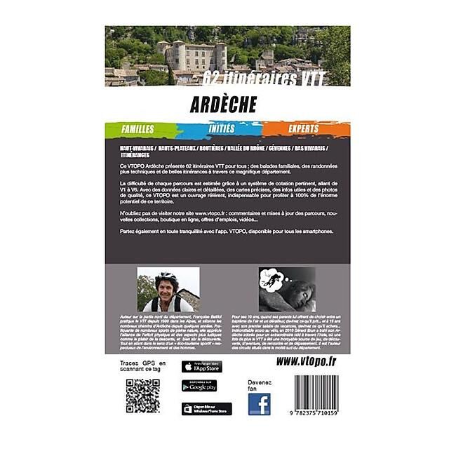 VTOPO - ARDECHE 62 ITINERAIRES VTT