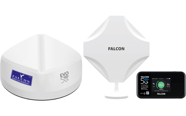 Falcon EVO 5G Flex LTE Dachantenne und Fensterantenne mit mobilem WLAN Router