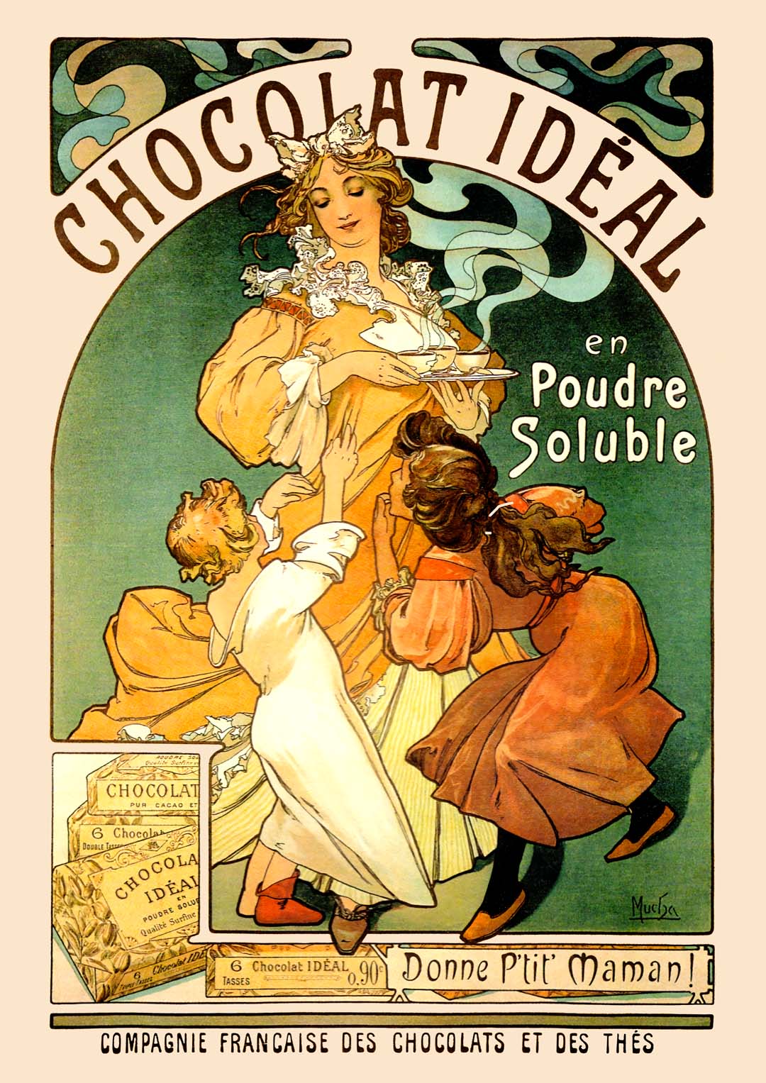 Chocolat Ideal von Alphonse Mucha