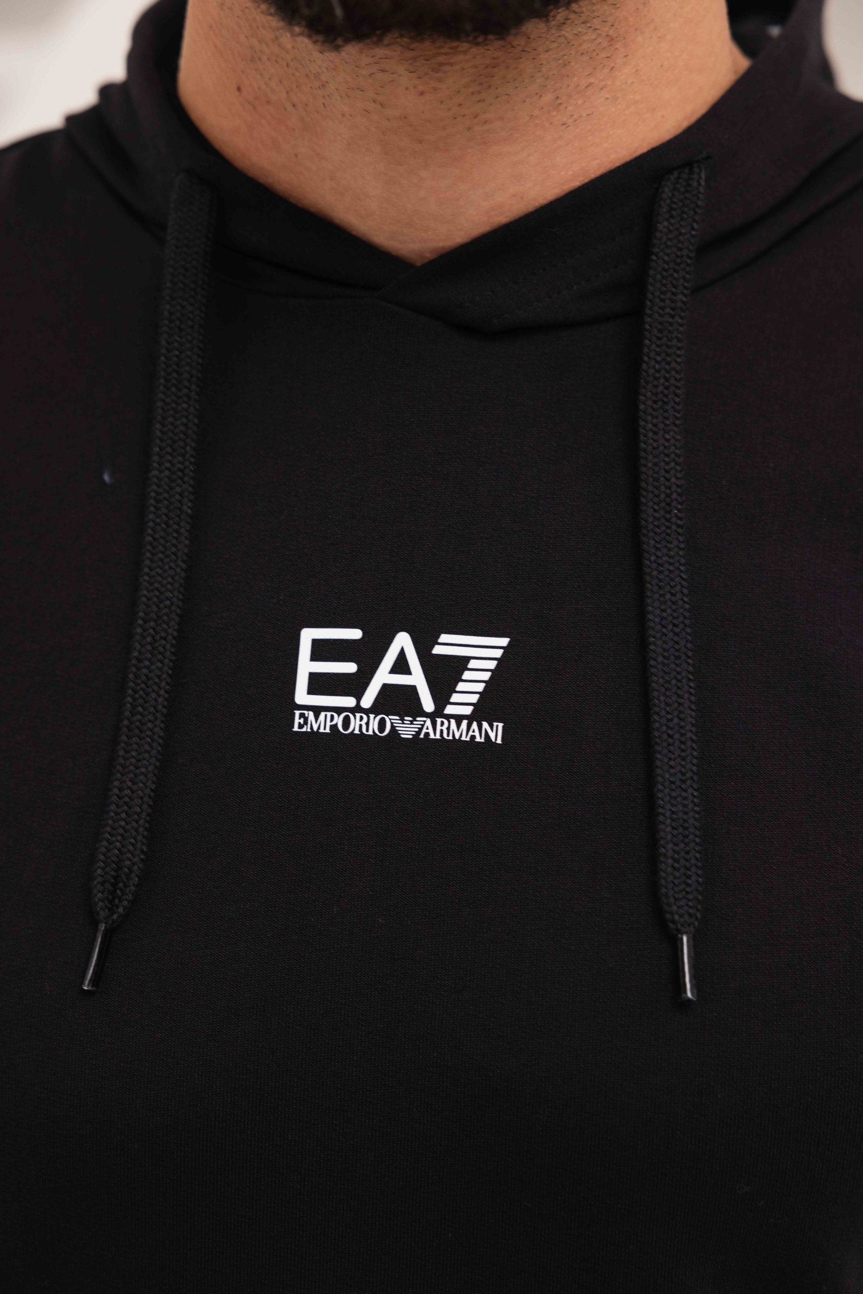 Emporio Armani EA7 8NPM32 Hoodie Heren Zwart