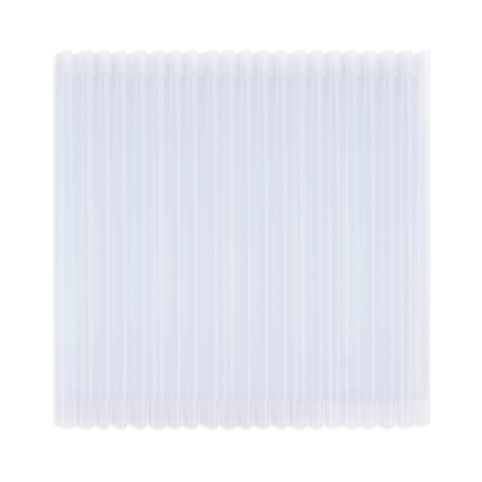 Gardine-Store mit Wellenband - weiß - 450x150 cm