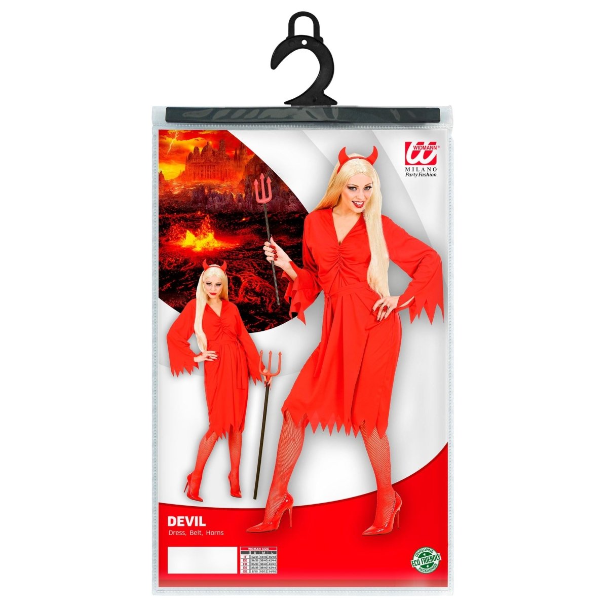 Halloween Jurk Dames Duivelin 3 delig