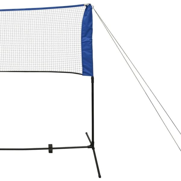 vidaXL Badmintonnett med fjærballer 500x155 cm
