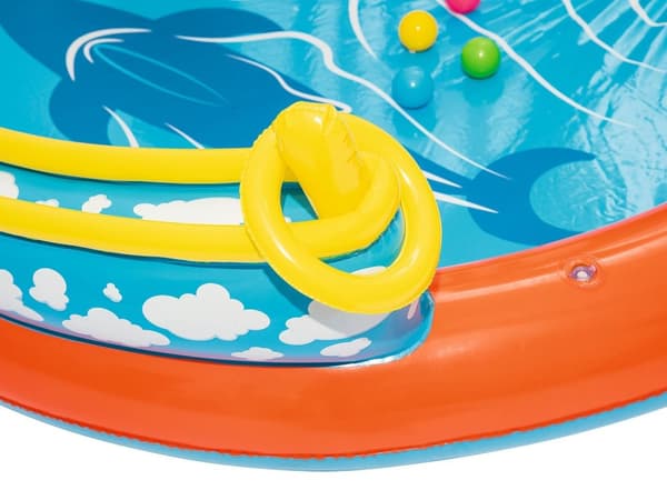 Lava Lagoon oppblåsbar lekeplass 265 x 265 x 104 cm Bestway 53069