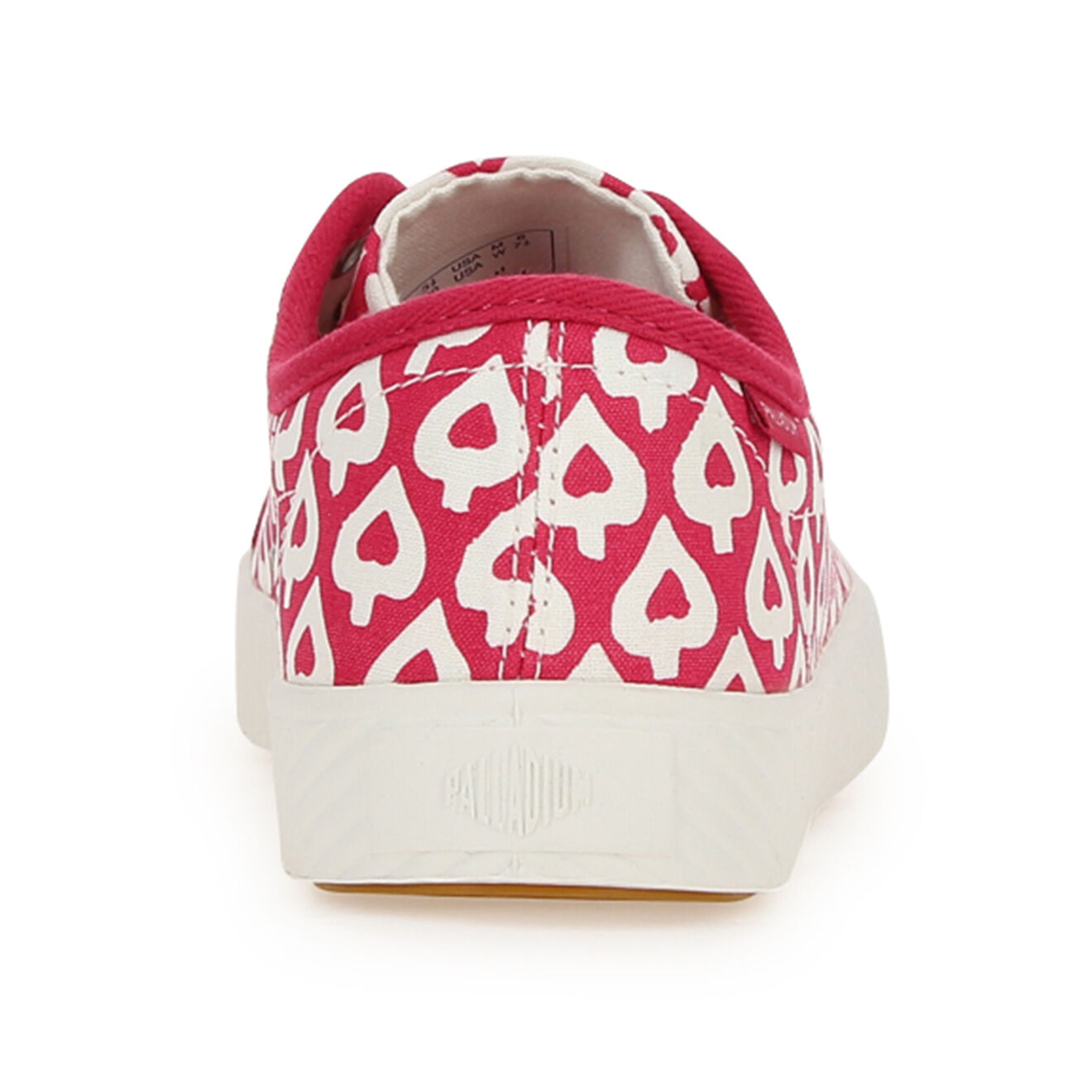 Palladium Baskets basses en Toile Phoenix rouge/blanc