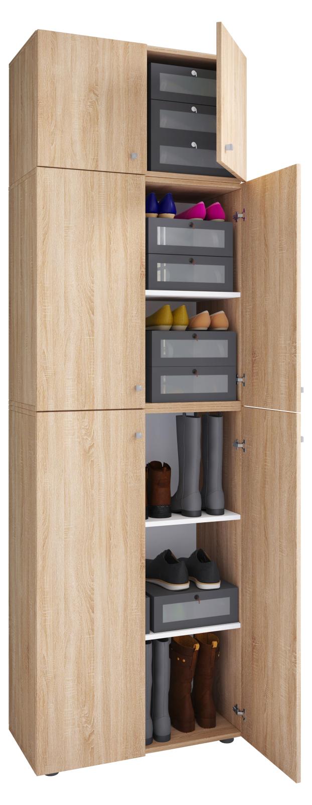 Mehrzweckschrank LONA XXL - Sonoma Eiche - Holz - 223 cm