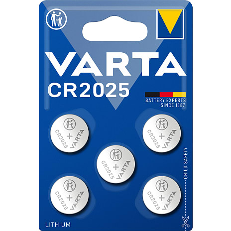 Varta CR2025 batterier 5-pak