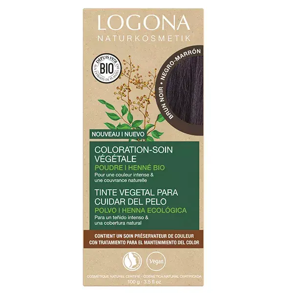 Logona Coloração Capilar - Tratamento Castanho Escuro 100g