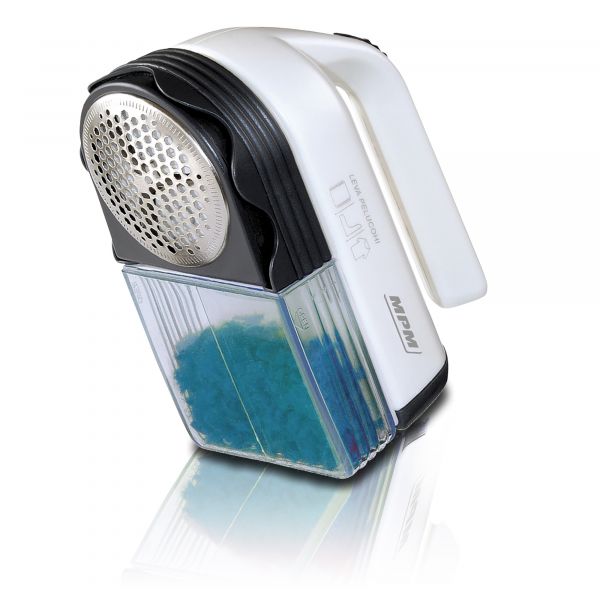 Mpm Tira Borbotos Lâminas de Aço Inoxidável,tanque Removível, Baterias, 3 Alturas de Corte Azul LR-027
