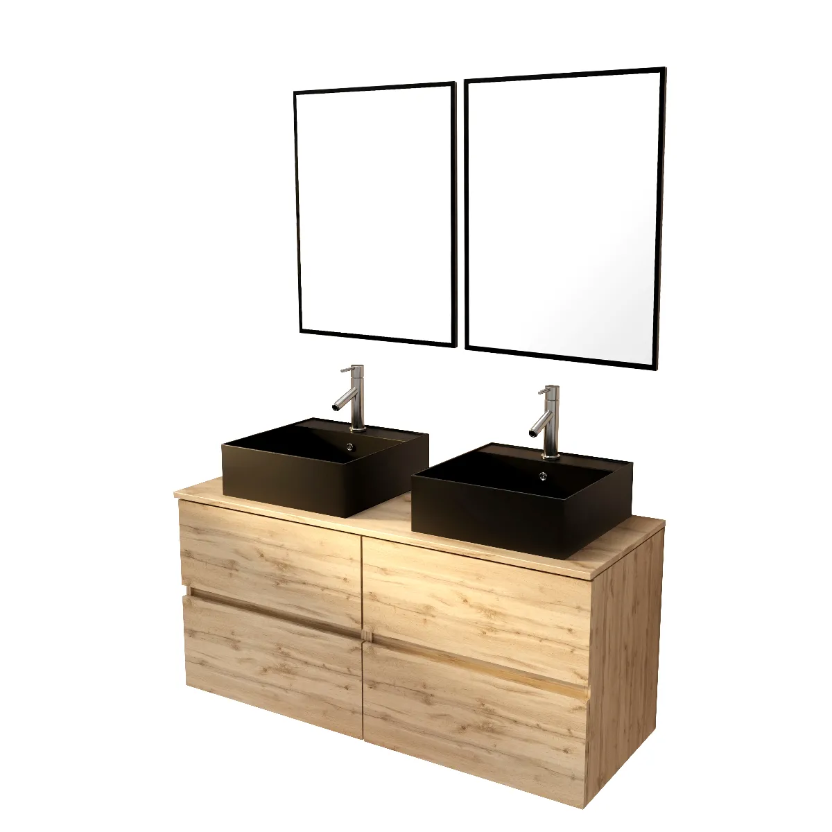 AURLANE TIMBER Meuble salle de bain 120 cm