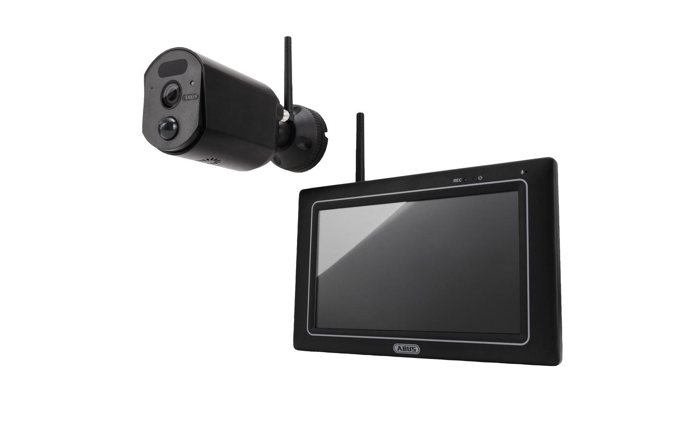 Überwachungsset EasyLook BasicSet PPDF17000<br>Sie suchen eine Sicherheitskamera, die ohne Internet, WLAN, Computer und Handy funktioniert? Die in Sekunden startklar und ausgesprochen einfach zu bedienen ist? Dann ist das ABUS EasyLook BasicSet genau