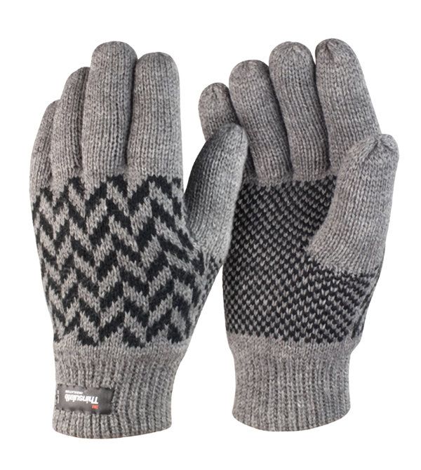 Handschuhe 3M Thinsulate  gestrickt mit Muster