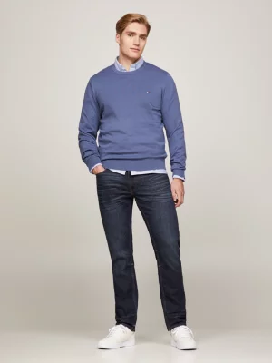 Calça jeans reta desbotada TH Flex Denton