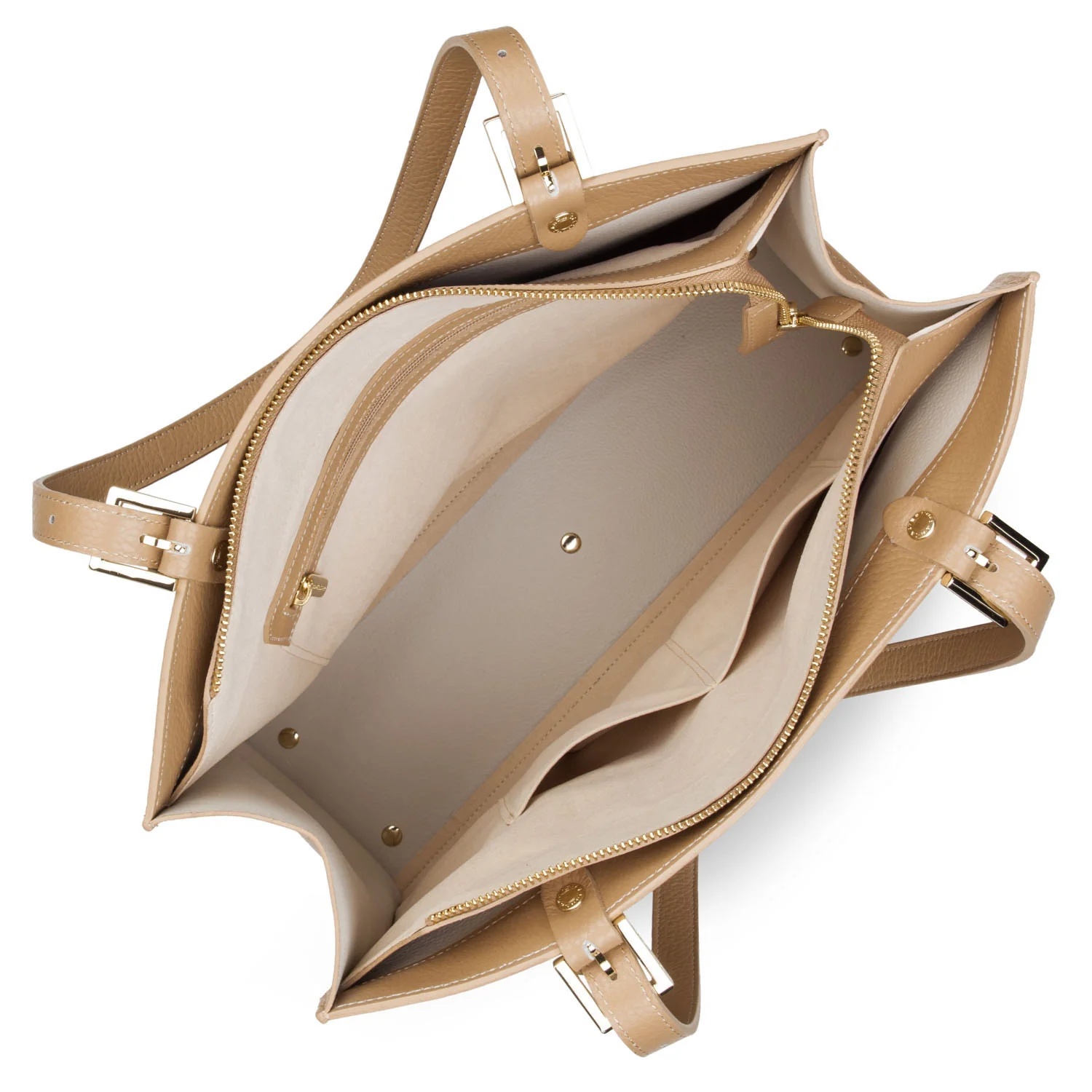 Foulonné Double-Grand sac cabas épaule
