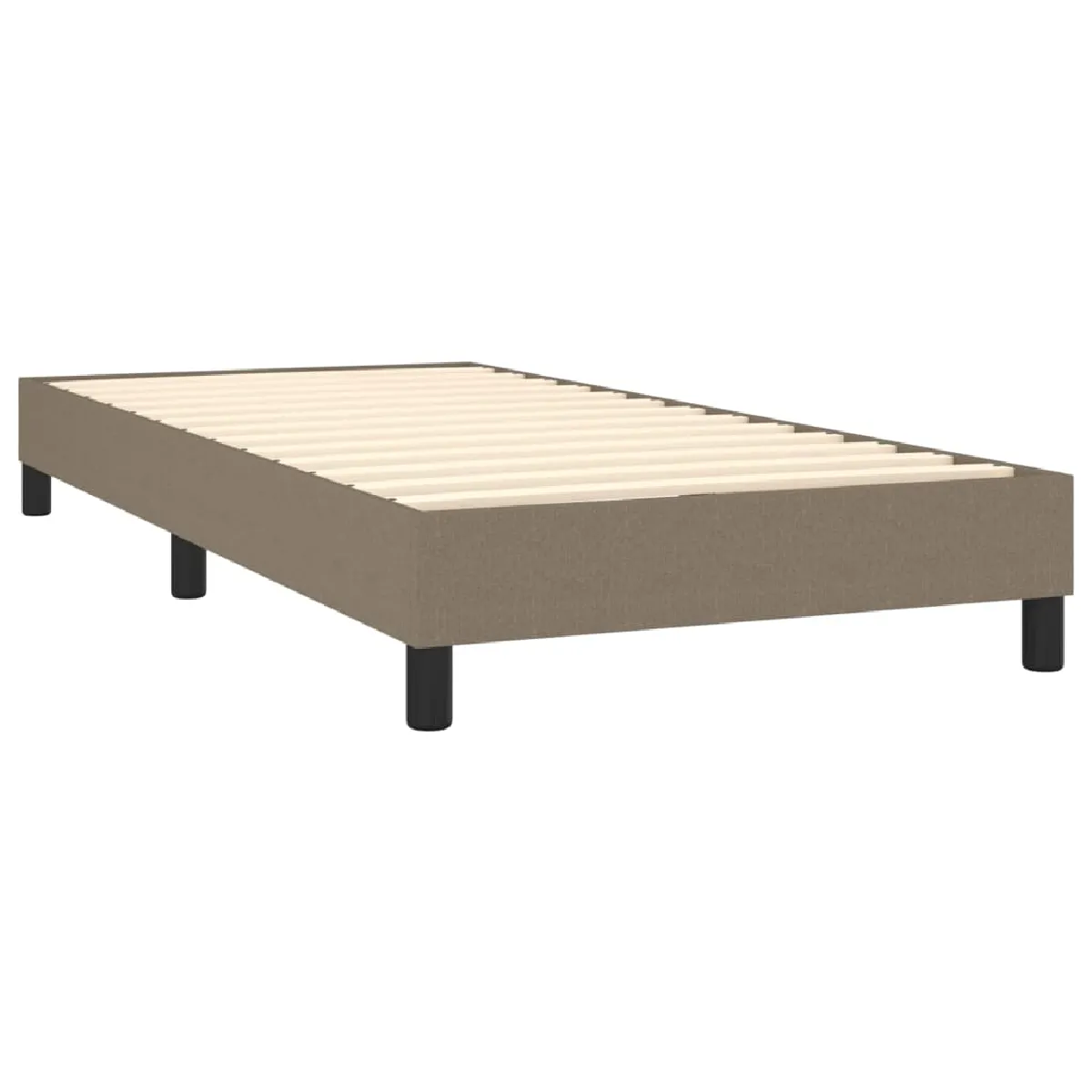 vidaXL Sommier à lattes Taupe 90x190cm