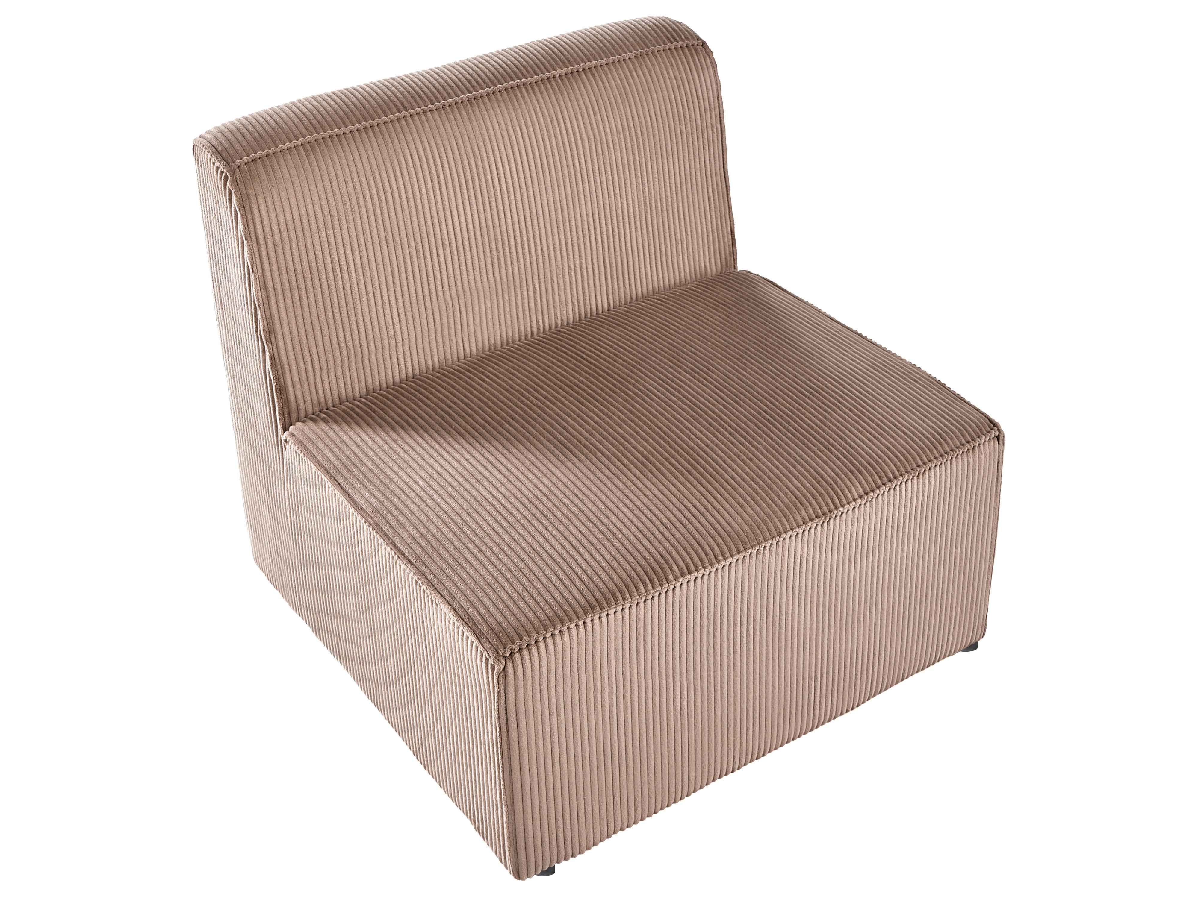 Modulaire hoekbank 4-zits LEMVIG Corduroy Zandbeige linkszijdig