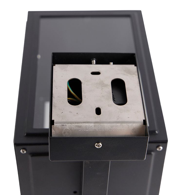 Landelijke wandlamp zwart IP44 - Sutton Up