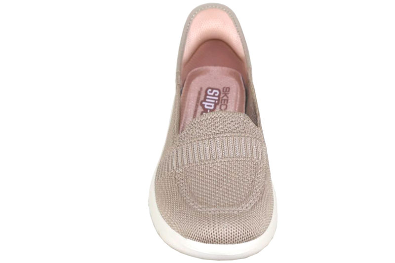 SKECHERS - ON THE GO FLEX BEIGE FRITIDSSKO SLIP-INS