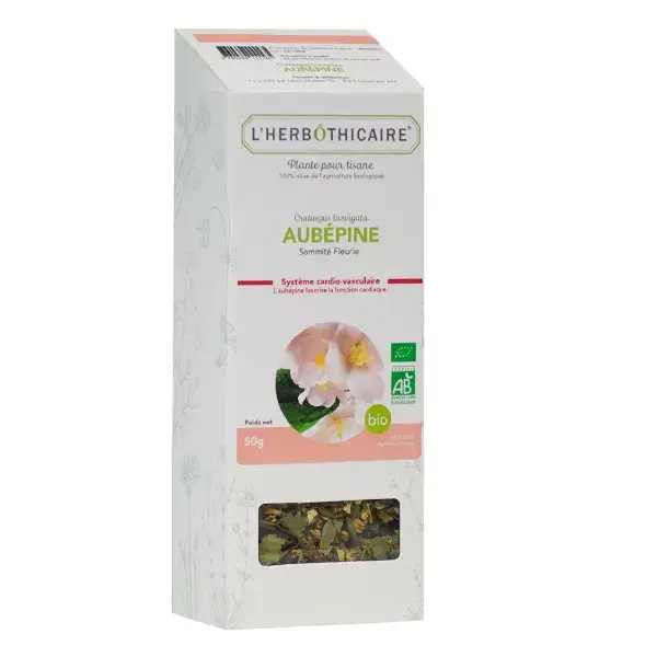 Chá de ervas orgânico de espinheiro-alvar L'Herbôthicaire 50g