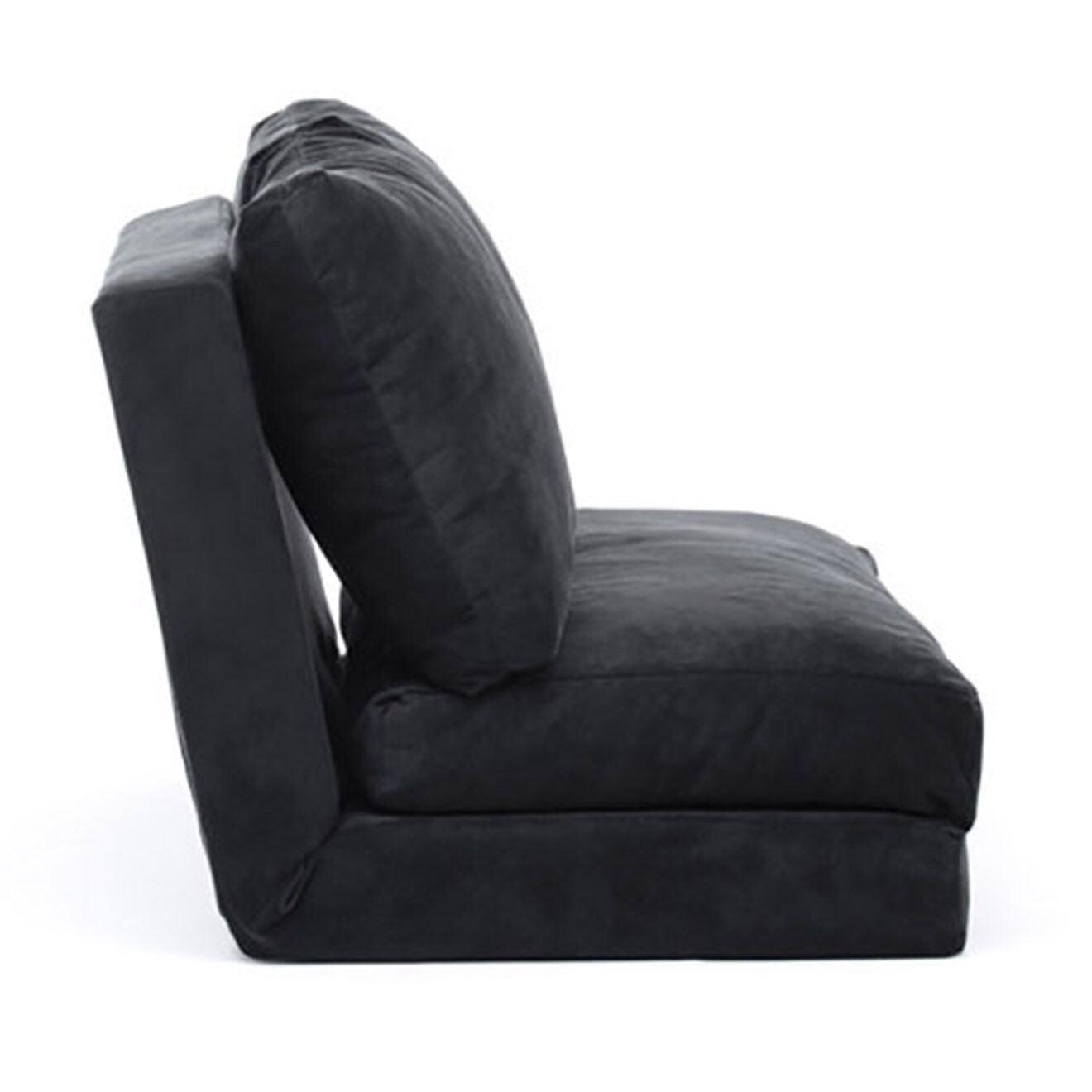 Homitis Banquette Convertible 2 places Taida noire - 120x68x26 cm