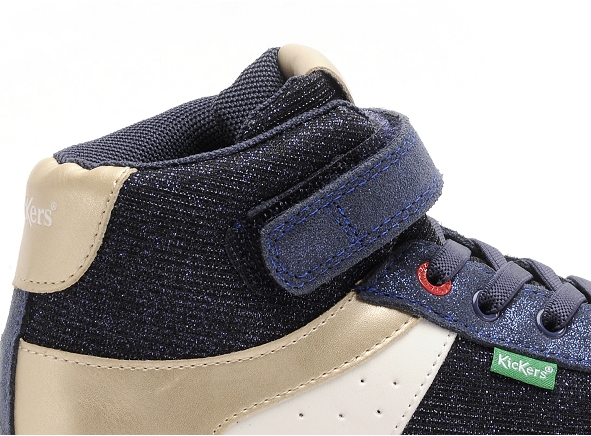 Kickers boots bottine enfant kickalen bleu